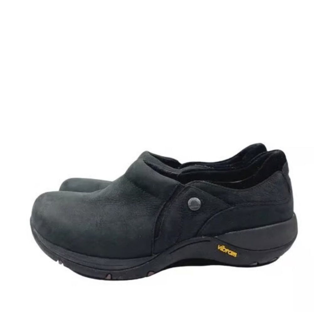 Dansko Patti Stylish Black Nubuck Leather Loafers for Women’s Casual Size 38